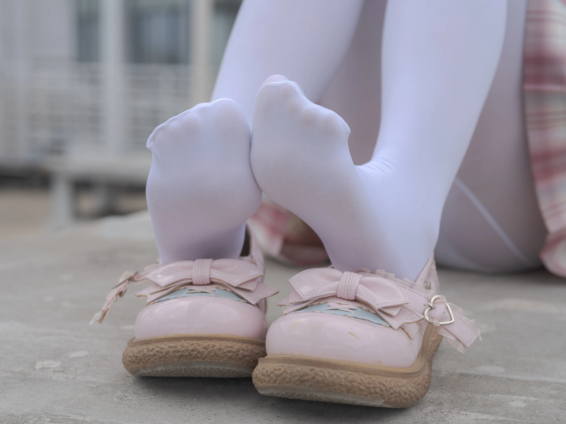 森萝财团写真 – 小圆 试拍 JKJK格子裙插图6